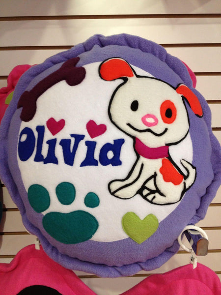 Dog- Circle Pillow