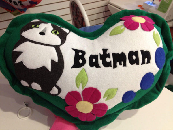 Batman Heart Shaped Pillow