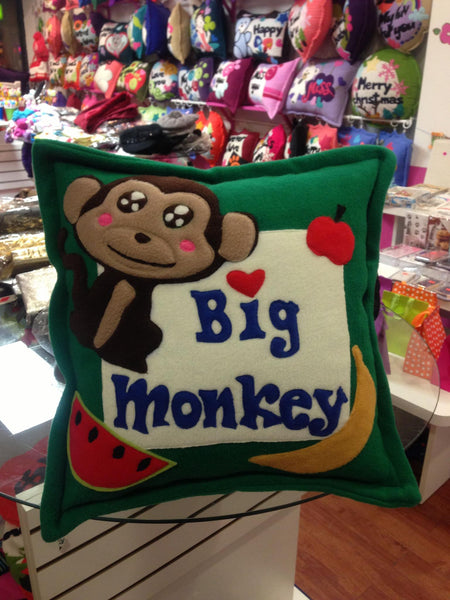 Mokey Square Shaped Pillow